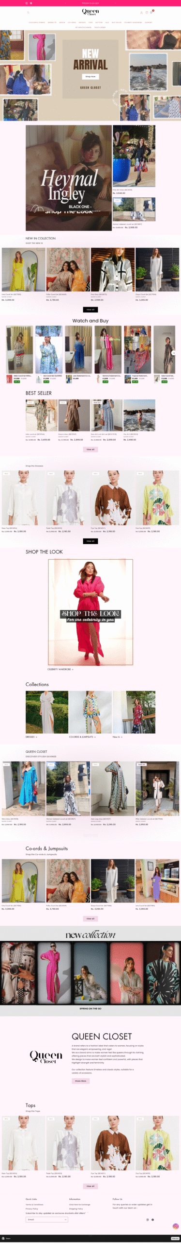 clothing ecommerce website designing